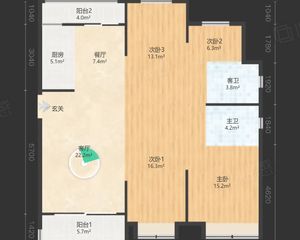 三江观邸4室2厅2卫南朝向280.0万元/套出售
