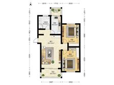 祥和家园 91.08平2居 南北向简装修 拎包入住