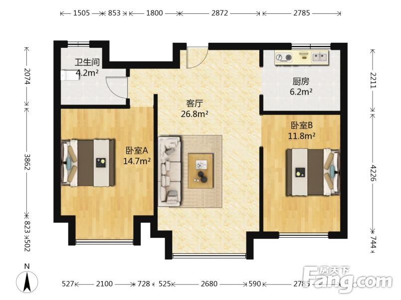 南通崇川南通大學中南世紀花城二手房 兩室 - 房天下