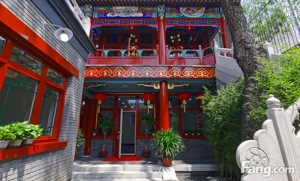 地安门 景山 四合院出租 会所接待 四合院 大门头 交通便利