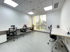 星汇国际(实图)落地窗1至8人办公室,人均600可注册公司