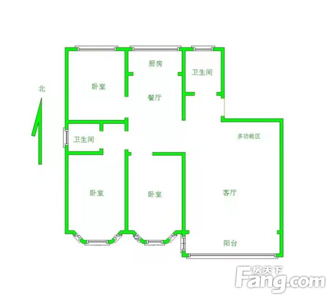 电梯房 南北通透 看房方便,保定莲池河北小学秀兰城市花园二手房 三室