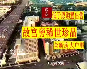 随时可看)低于总成本1700万!故宫旁全新房!独梯独户五居室