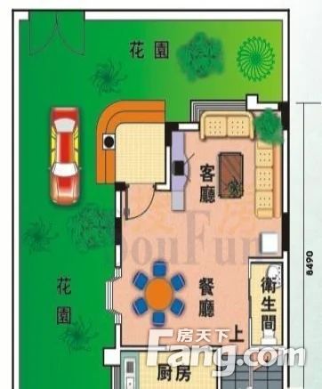 帝豪花园三期联排别墅125平三层带花园有两个免费车位