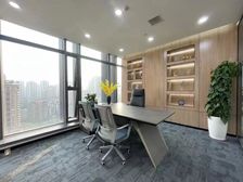 三条轻轨交汇 五里店 蓝洋金融中心 精装端户220平双面采光