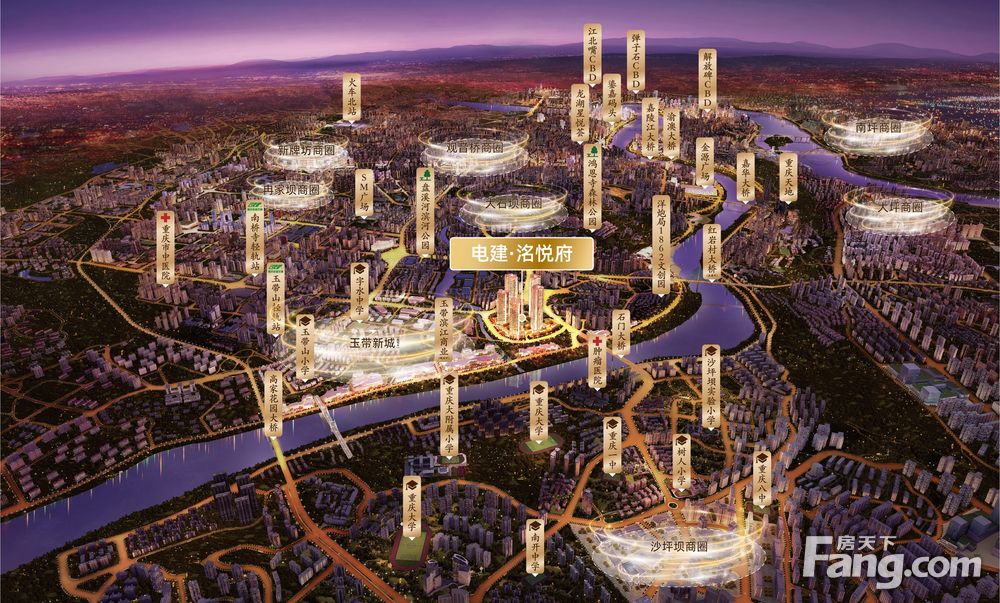 (工抵直降60万)一线江景现房,170平大横厅,轻轨600米,重庆江北大石坝