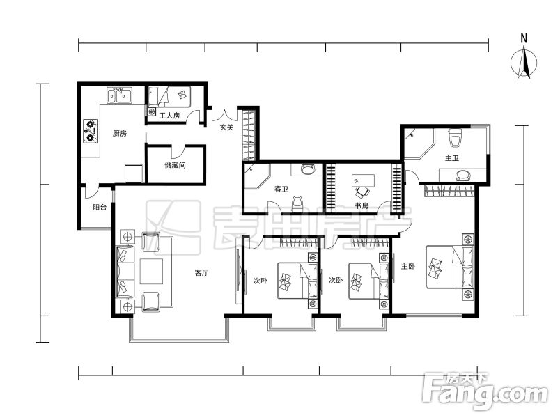店长推荐花园小区安静位置观小区花园地暖博雅园