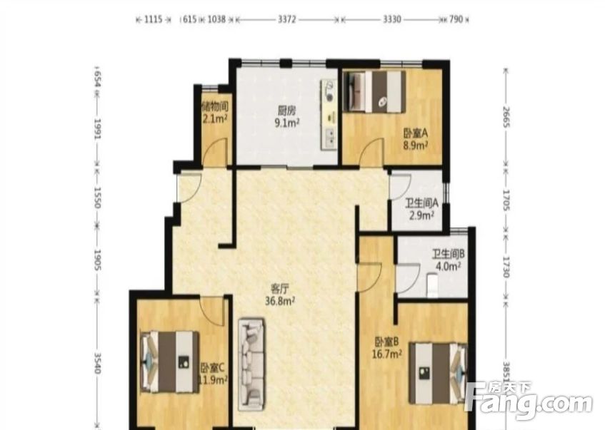 臻享渠道優惠無任何費用金地藝墅家12147平3居