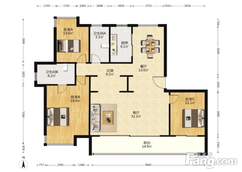 楼层好 俯瞰江景房 包大税 急售随时看房,南通崇川南通海关滨江玺