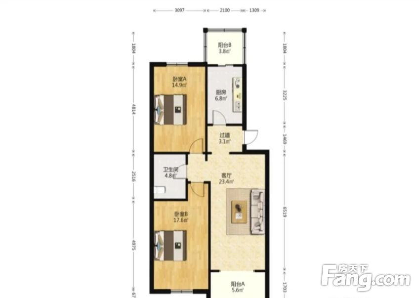 中嘉花园标准h户型好楼层交通方便