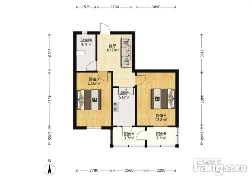 丁字沽十三段2室1厅1卫其它99万元