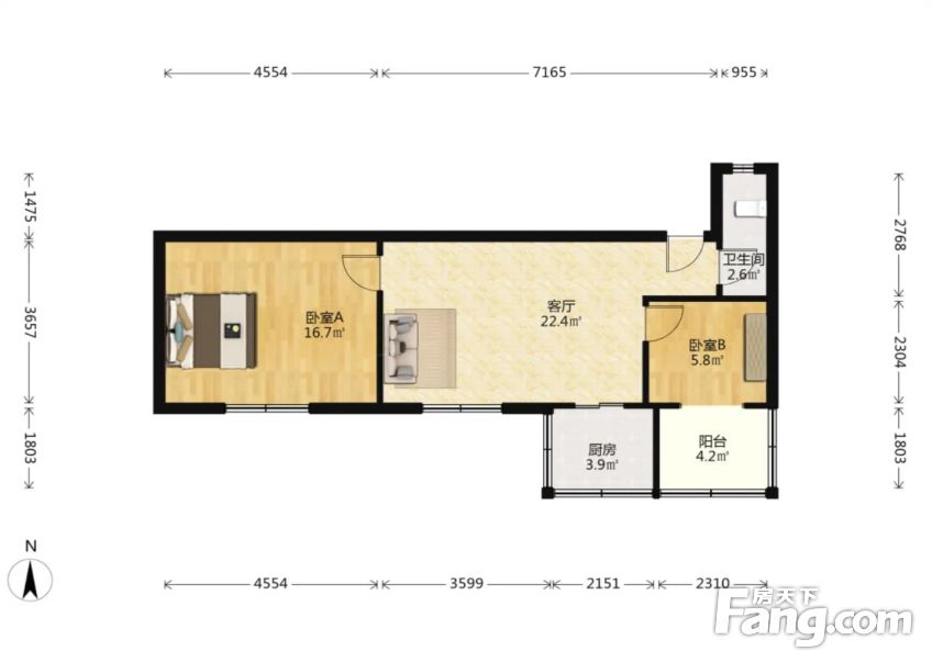 华美里精装两居现代新房格局5米宽厅长虹公园d铁旁