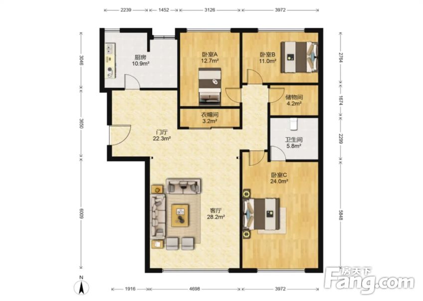 中介1泰达国际会馆3室2厅2卫其他420万元