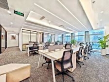 免佣选址!高新万科大厦·6隔间30工位·正电梯口轻奢质感装修