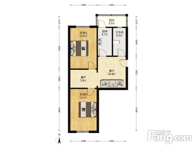 万全里和平二片新星小学27年可上房龄新南北通透带厅两室私产满,天津