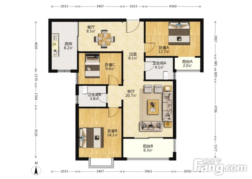 省委大院曲江观山悦社区自配套隔壁不临街