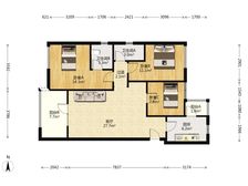 O热推房源O 低于成交价15万,万科城花璟苑,边户通透三房!