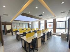 高新万达广场318平精装带全套办公家具,西南向两面环窗随时用