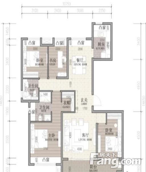 青年路花园道附华发中城荟居家精装中间楼层视野开阔无遮挡