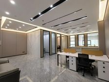 东城海德琥珀台150平新写字楼!全新豪装4隔间!家私全齐急租