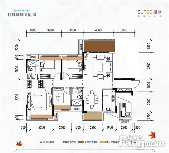 桂林融创翰林府户型图图片