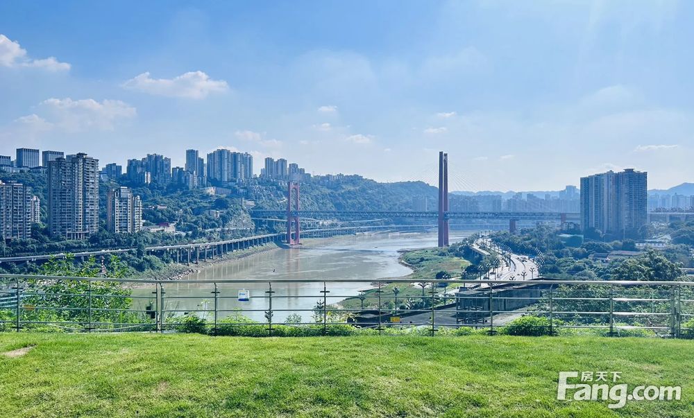 绿地海外滩洋房区 五房 358万 大横厅 看江,重庆江北鸿恩寺绿地海外滩