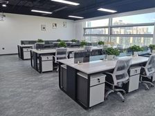 五道口银谷大厦500平,正对电梯,精装修朝南,科技装修风格