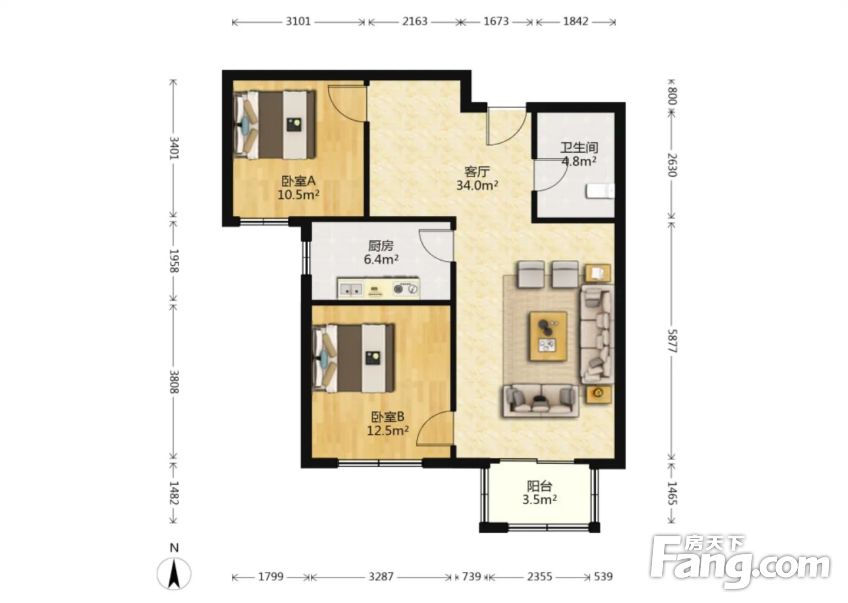 毛坯房总房款低生态城起步区