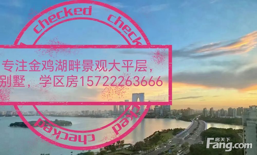 金鸡湖边朝南一居 紧靠久光圆融摩天轮199万还能谈,苏州工业园区湖东
