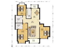 万达帝景苑 育英 经五路 三室两厅 户型方正 精装修