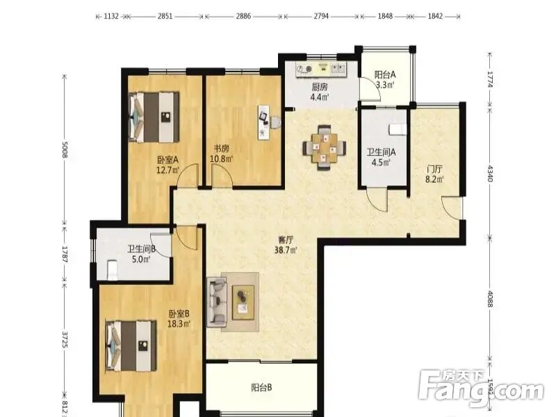 珞珈雅苑3室2厅13401平