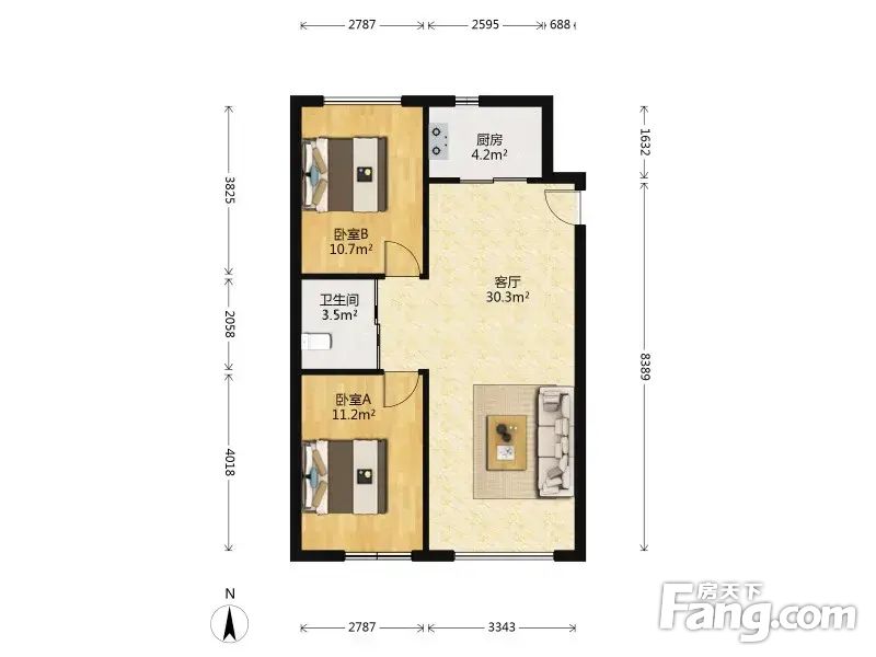 珠五 虹桥南北精装两居 看房随时,沈阳皇姑三台子地区碧桂园学府壹号
