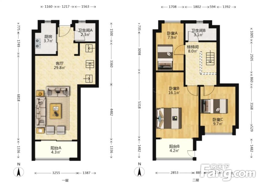 复式楼买一层送一层英泰城b区67万