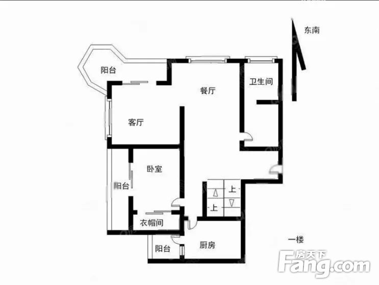 650万中空大复式中信红树湾东南向客厅出阳台看河景