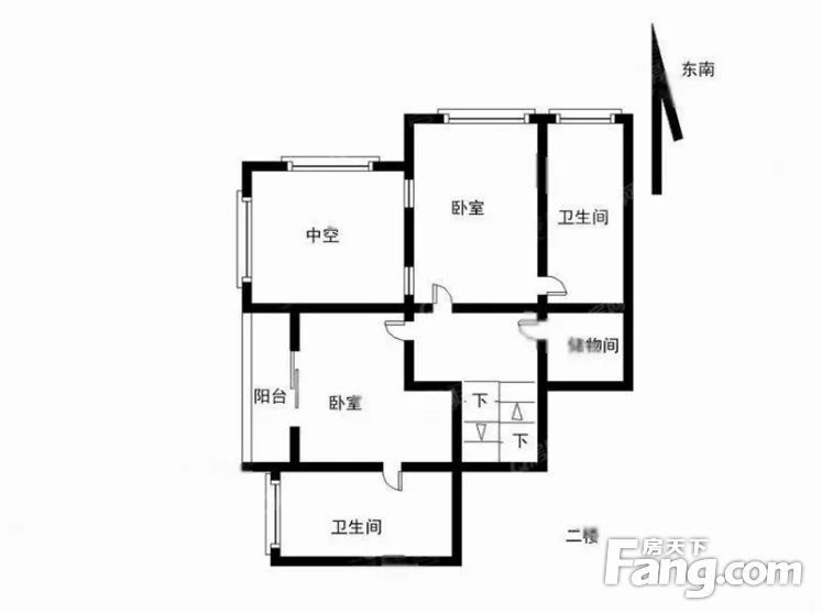 650万中空大复式中信红树湾东南向客厅出阳台看河景