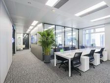 保真VR看5元!亮马河大厦300平!4隔间30工位丨盛福大厦