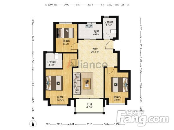 濠悦府电梯洋房前排带院子