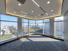 省博商圈 5A写字荣盛中心精装369平带家具出租,阳面电梯口