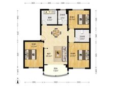 康健全明板式大三房三开间朝南飞机户型带固定车位!!!