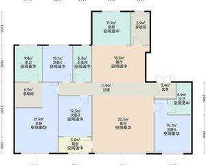 维科大家逸庐 214平4居 南向简装修 随时签约
