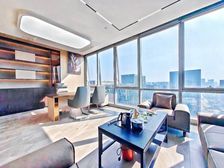 光环中心!5A超甲!顶层天际视野!正对电梯口!5隔间20工位