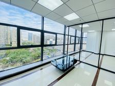 樱花公园双地铁口东航大厦143平全新装修户型方正两个隔间