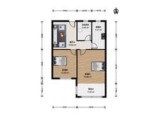 空关,有钥匙,喜鹊双南2房带客厅,老业主变现,近双地铁口