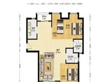 绿地香树花城派克公馆 3室2厅 112.36平