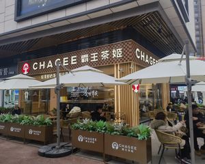 开年特惠(霸王茶姬)20米双开门广告面,门口外摆超一百平