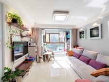 万科金域东郡2居室空间大楼层主卧客厅朝南看房有钥匙