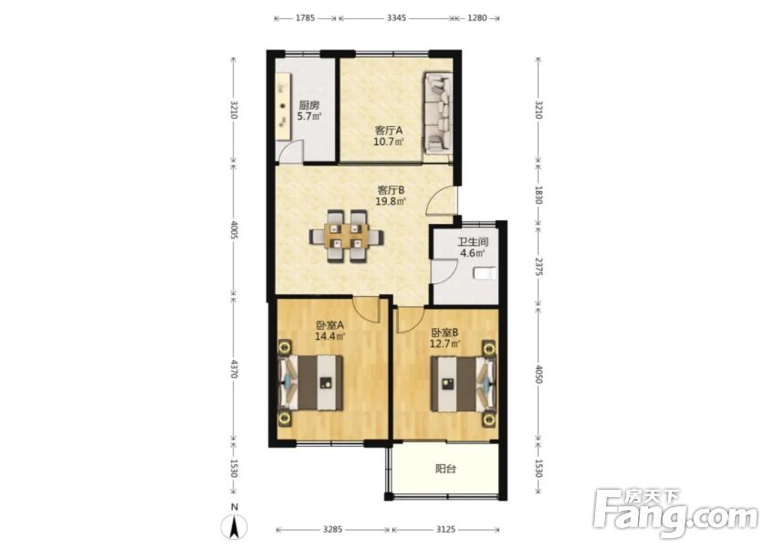 毛坯房装修方便多层2楼有独立产权车库明厨明卫