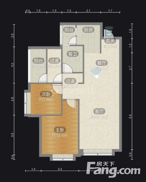 精装南北通透3室金科中泰天境91平84万元诚心出