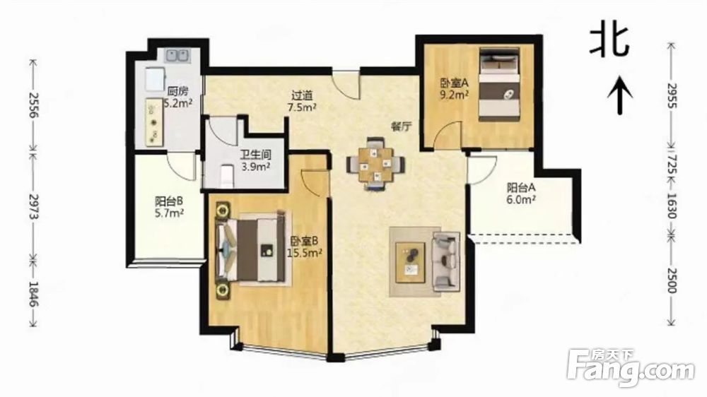 绿城玉兰公寓精装好房医疗配套成熟大两居购物方便