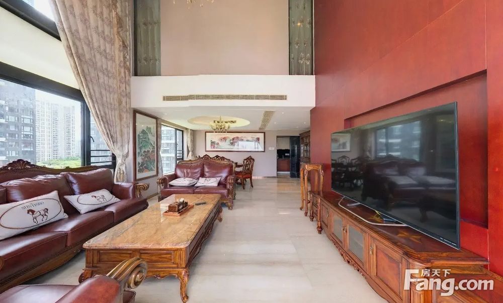 中信红树湾中空复式270度园林景观客厅6米挑高保养新